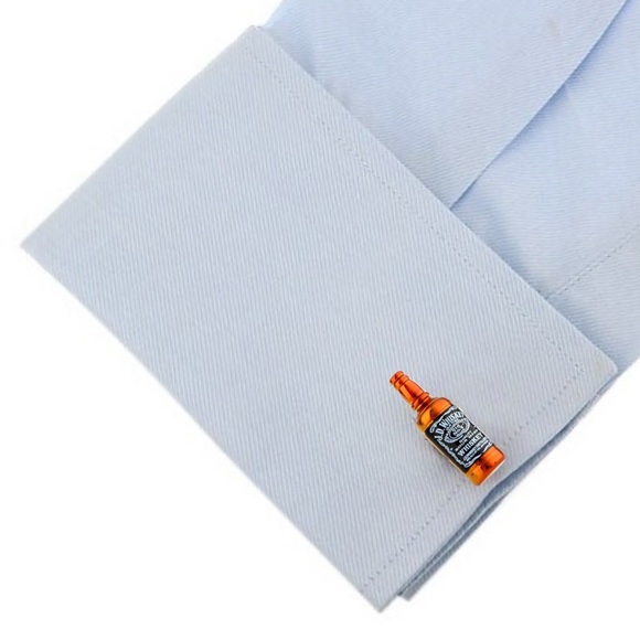 Unique Jack Daniels Whiskey Bottle Cufflinks - Picture 3 of 16